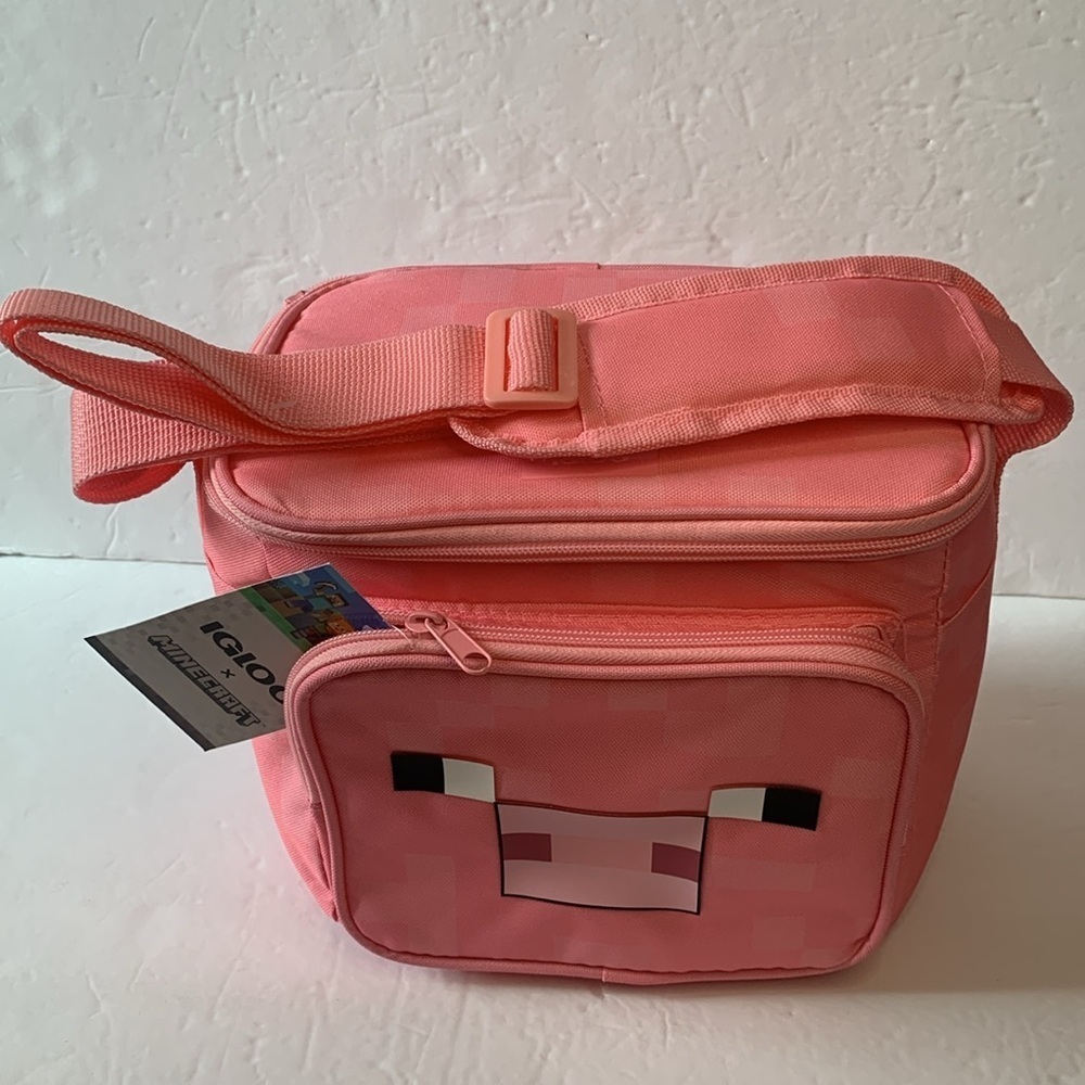 Minecraft Pig Bag Insulated Igloo Square Cooler Bag 9-Can Capacity New
